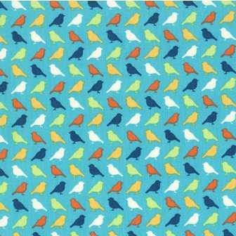 Birds in Turquoise by Erin McMorris at Bee Square Fabrics { Quilting fabrics for the modern crafter }_1235042497358